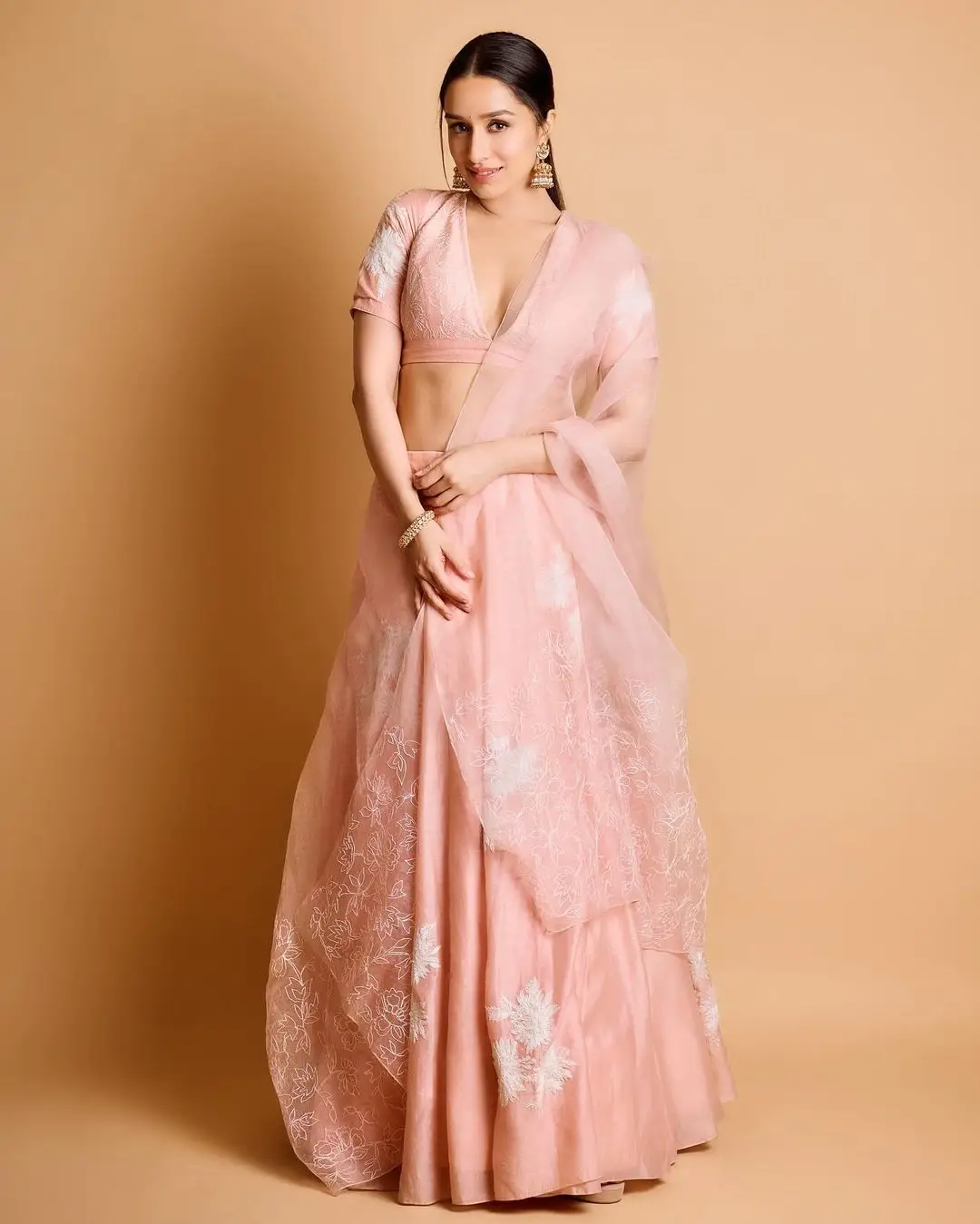 Shraddha Kapoor In Pink Lehenga Choli